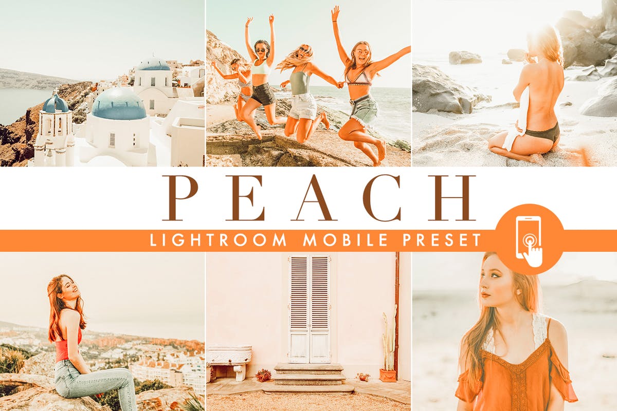 一款橙色暖色系的照片调色LR预设 Orange Lightroom Mobile Preset插图