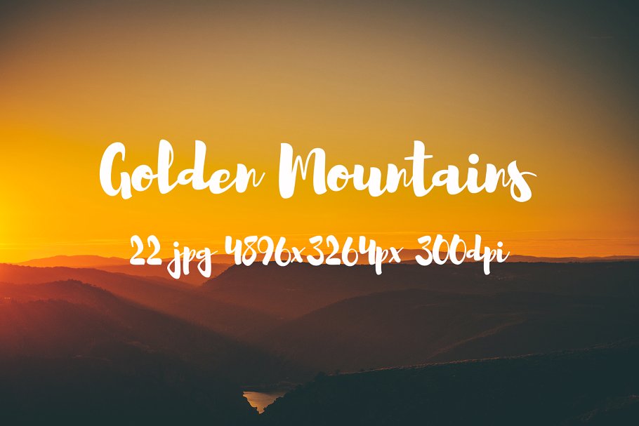 高清落日余晖山脉图片合集 Golden Mountains photo pack插图12
