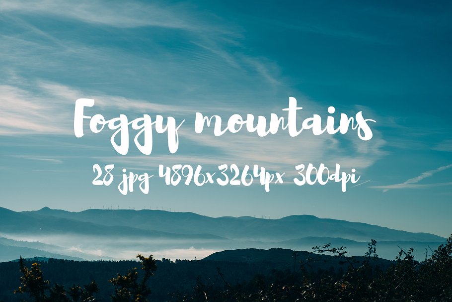 云雾缭绕山谷高清摄影素材合集 Foggy Mountains photo pack插图(13)
