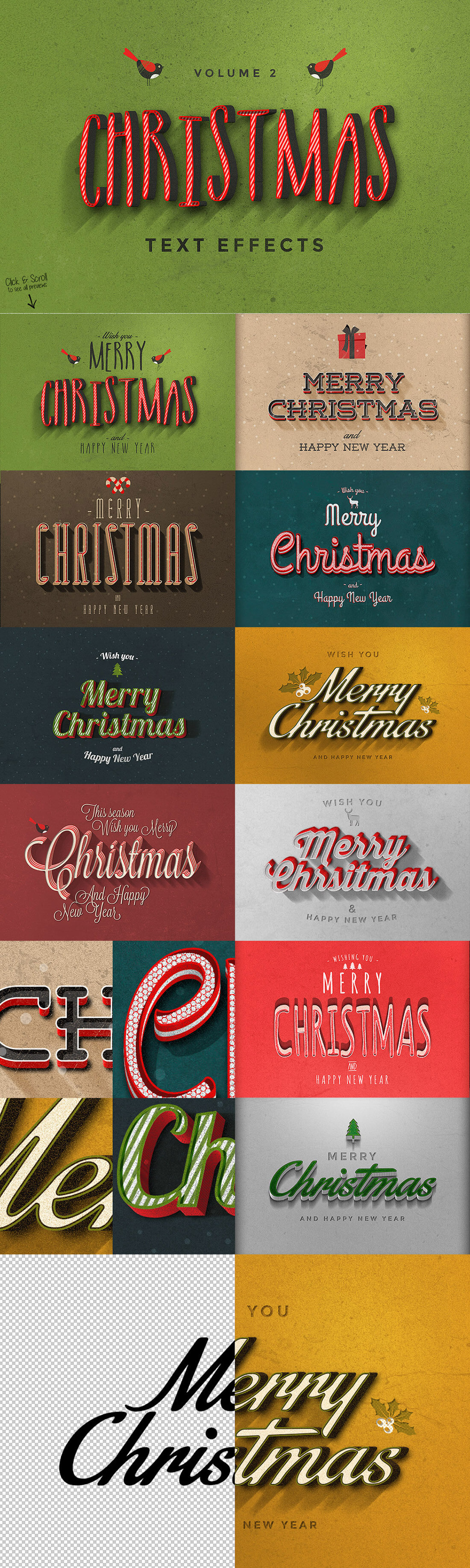圣诞特典：400+圣诞主题设计素材包 Christmas Bundle 2016（2.35GB, AI, EPS, PSD 格式）插图3