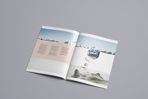 A4企业介绍宣传册样机模板 A4 Brochure Mockup插图(8)