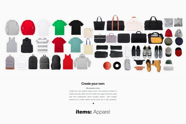 服装生活必需品品牌VI场景样机 Apparel Lifestyle Essentials Mockup Creator插图(5)