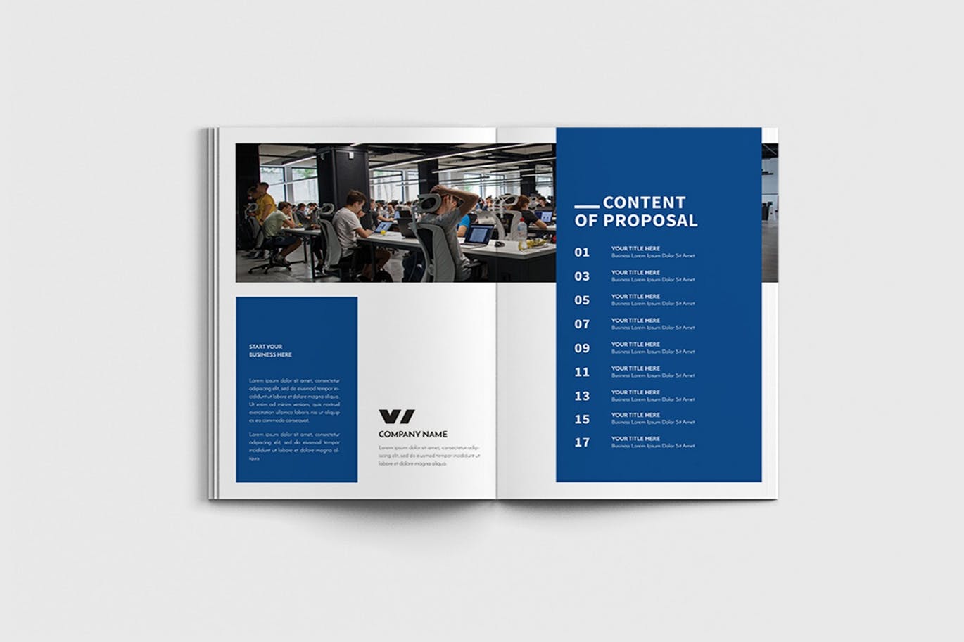 商业计划书/企业简介宣传画册设计模板 Walkers – A4 Business Brochure Template插图(2)