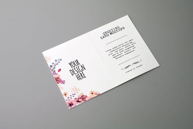 生日/派对/婚礼邀请函贺卡样机v2 Invitation & Greeting Card Mockups v2插图(3)