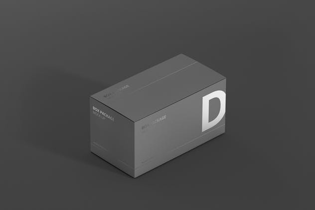 高品质宽矩形包装盒外观设计样机 Package Box Mock-Up – Wide Rectangle插图3