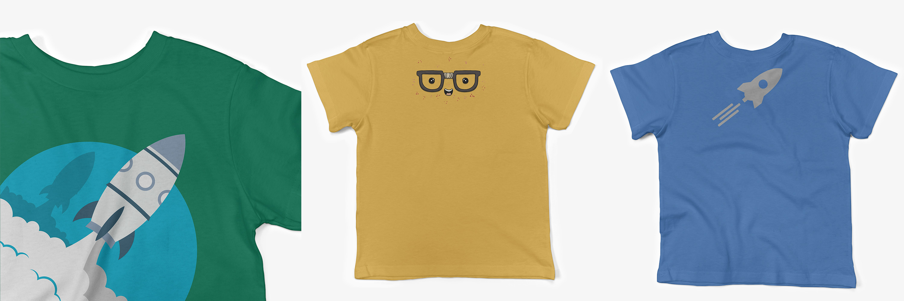 儿童短袖T恤图案印花设计展示样机 Toddler’s Short-Sleeve Mockup Pack插图3