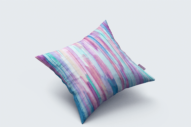 方形枕头/靠垫外观印花图案设计样机 Square Pillow / Cushion MockUp插图(3)