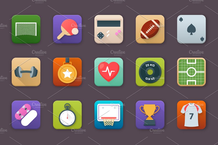 75个体育运动应用图标 75 Sports App Icons插图4