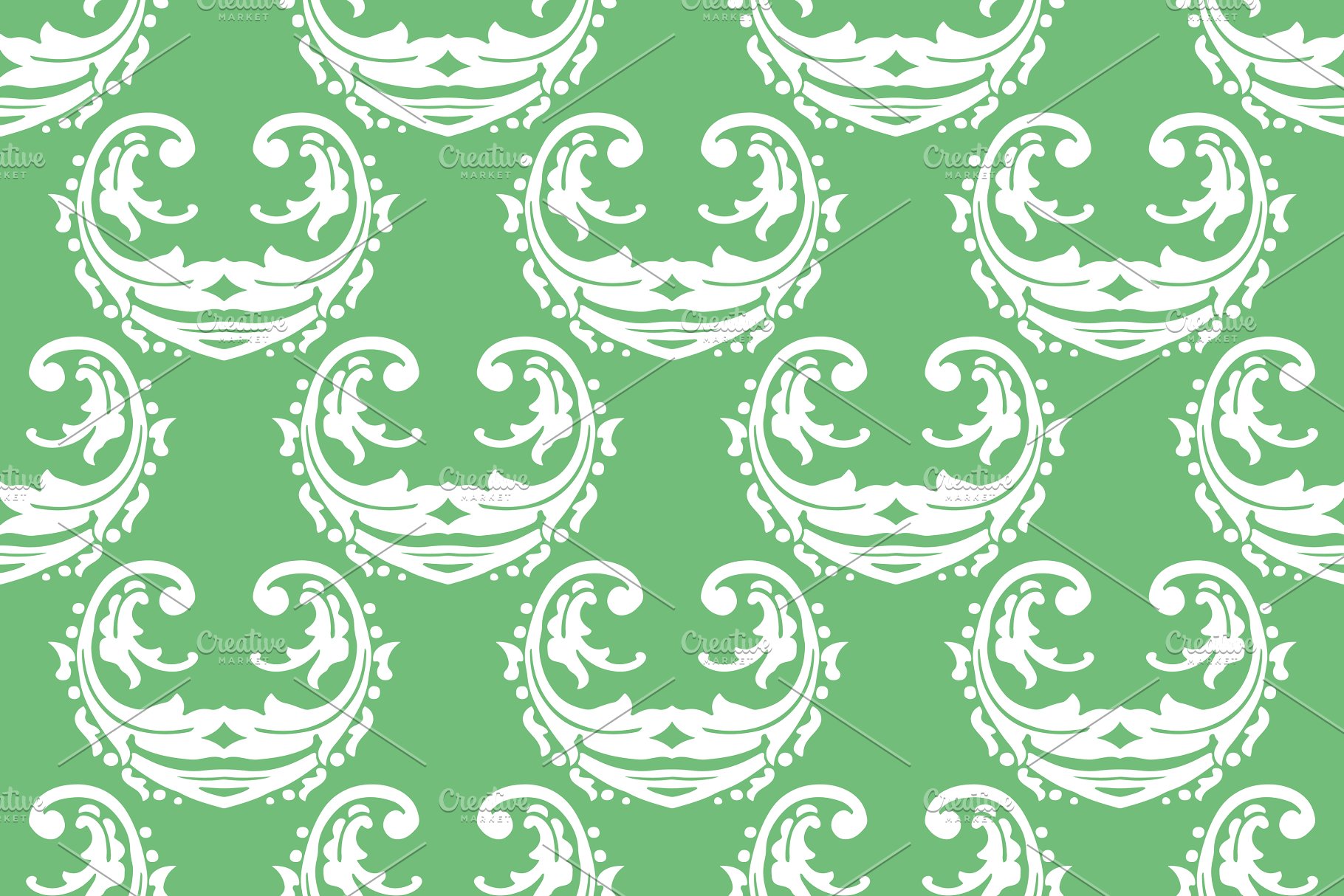 60种颜色1440种锦缎图案纹理[3GB] 1,440 Damask Patterns in 60 Colors插图(8)