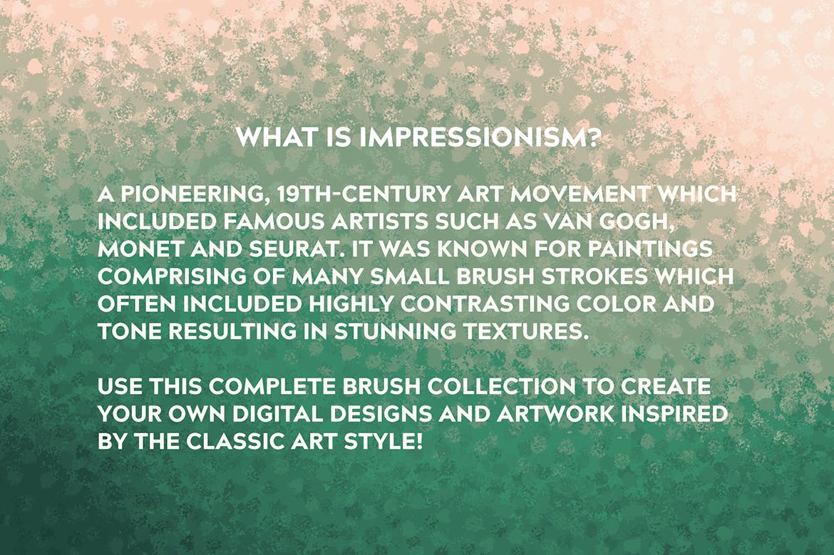令人难以置信印象派点画绘画效果AI画笔笔刷 Incredible Impressionism | Brushes插图(1)
