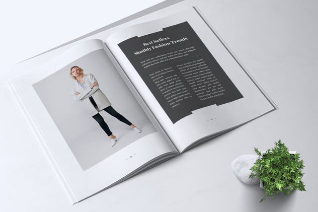 24页时尚服饰杂志设计INDD模板 IMAGINE – Fashion Magazine插图(4)