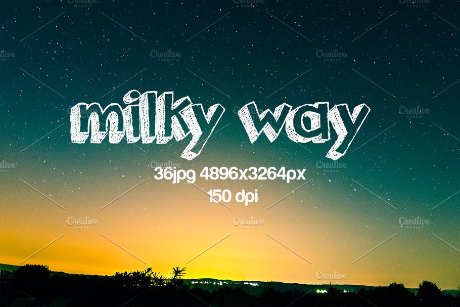 迷人星空高清照片素材 milky way插图(1)