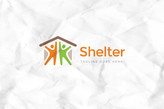 房地产销售租赁品牌Logo标志设计模板 Own Shelter Logo Template插图(1)