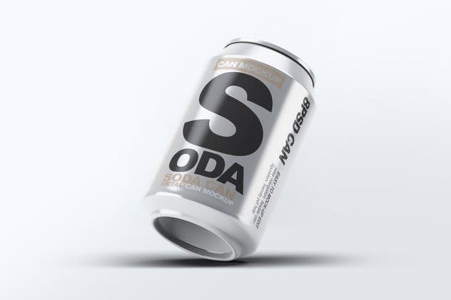 苏打水品牌易拉罐包装外观设计样机 Soda Can Mock-Up插图(7)