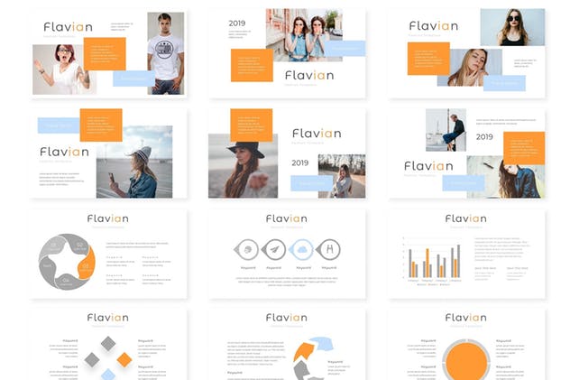 多用途企业业务介绍PPT演示文稿模板 Flavian – Powerpoint Template插图(2)