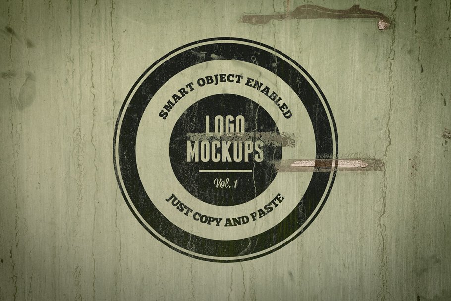 复古风格Logo样机模板v1 Vintage Logo Mockups Volume 1插图(1)