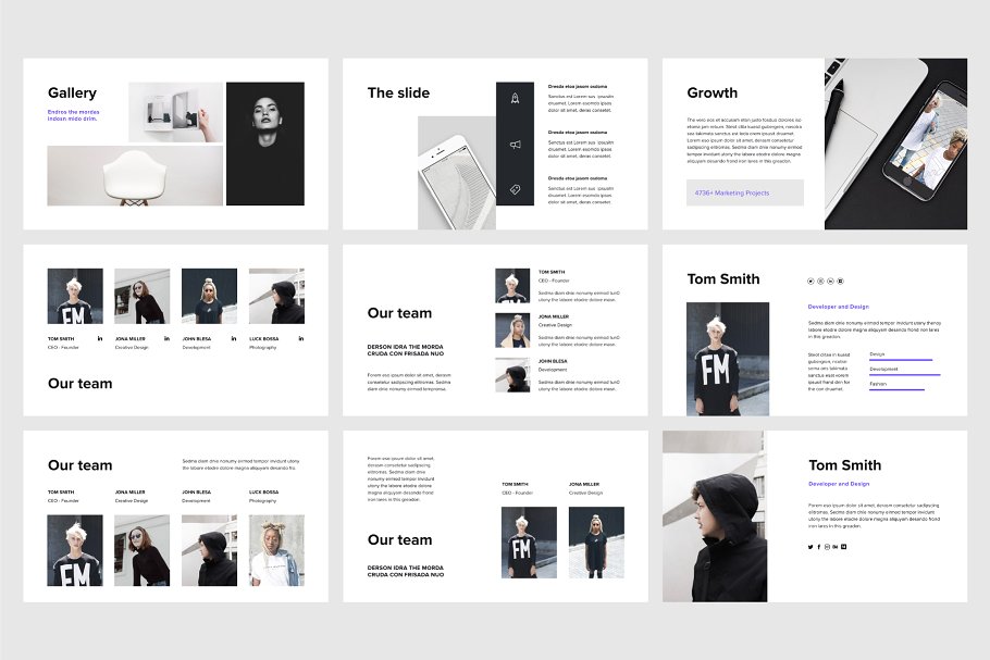 现代简约主义风格Keynote幻灯片模板 VIGO – Keynote Template + Bonus插图(5)