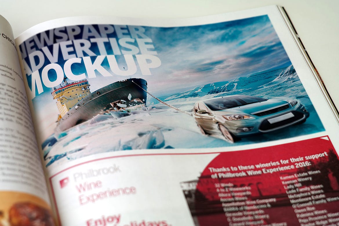 杂志广告设计印刷效果图样机模板v1 Magazine Advert Mockups插图(8)