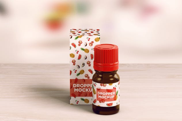 欧洲化妆品护肤品滴瓶样机 Euro Dropper Bottle MockUp插图(7)