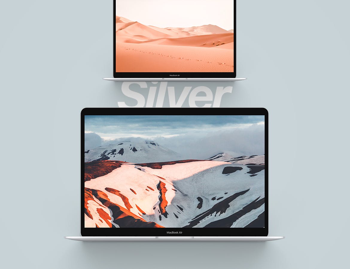 MacBook 2019网站UI设计预览样机模板 Macbook Mockup 2019插图2