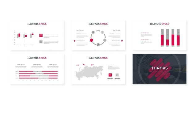 企业商务/个人多用途Google Slides演示文稿设计模板 Illionis – Google Slides Template插图3