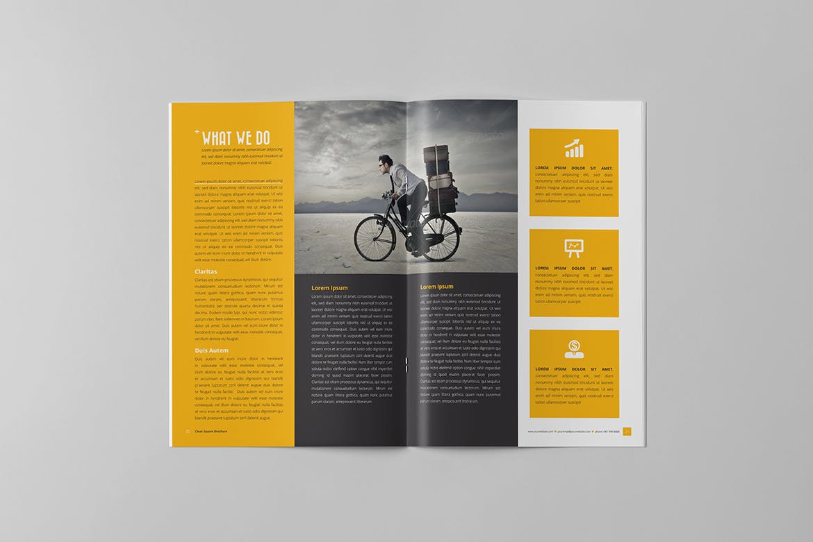经典通用企业简介宣传画册设计模板 Business Brochure插图10