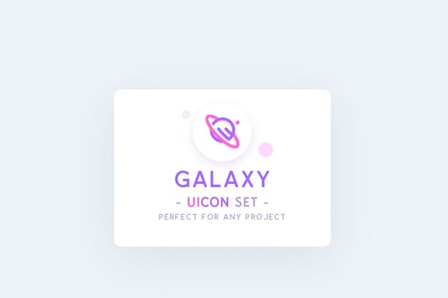 太空主题UI图标素材 UICON Galaxy Icons插图(1)