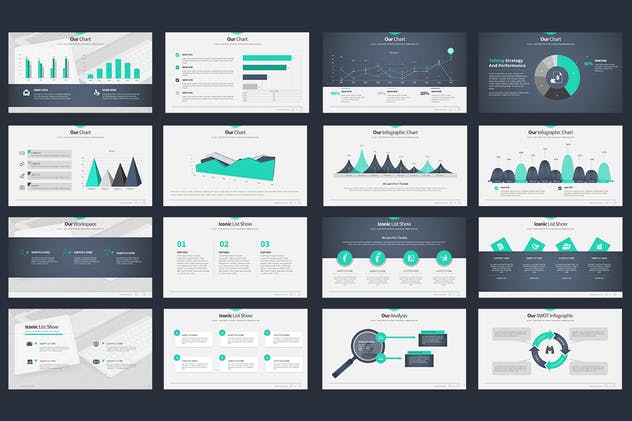 企业公司业务介绍PPT模板制作素材 Business Mix Powerpoint Presentation插图(3)