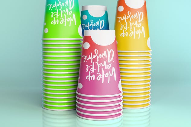 咖啡饮料纸杯样机模板 Paper Cup Mockup插图(6)