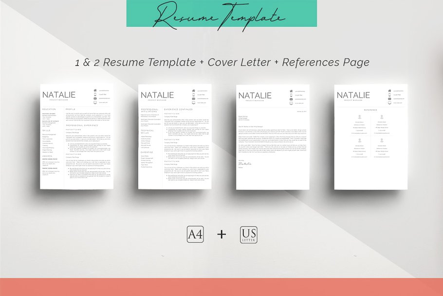 10合一简历模板合集 10 in 1 Resume Templates Bundle插图(10)