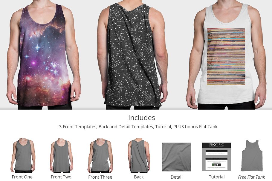 无袖背心样机模板 Tank Top – Apparel Mockups插图(2)