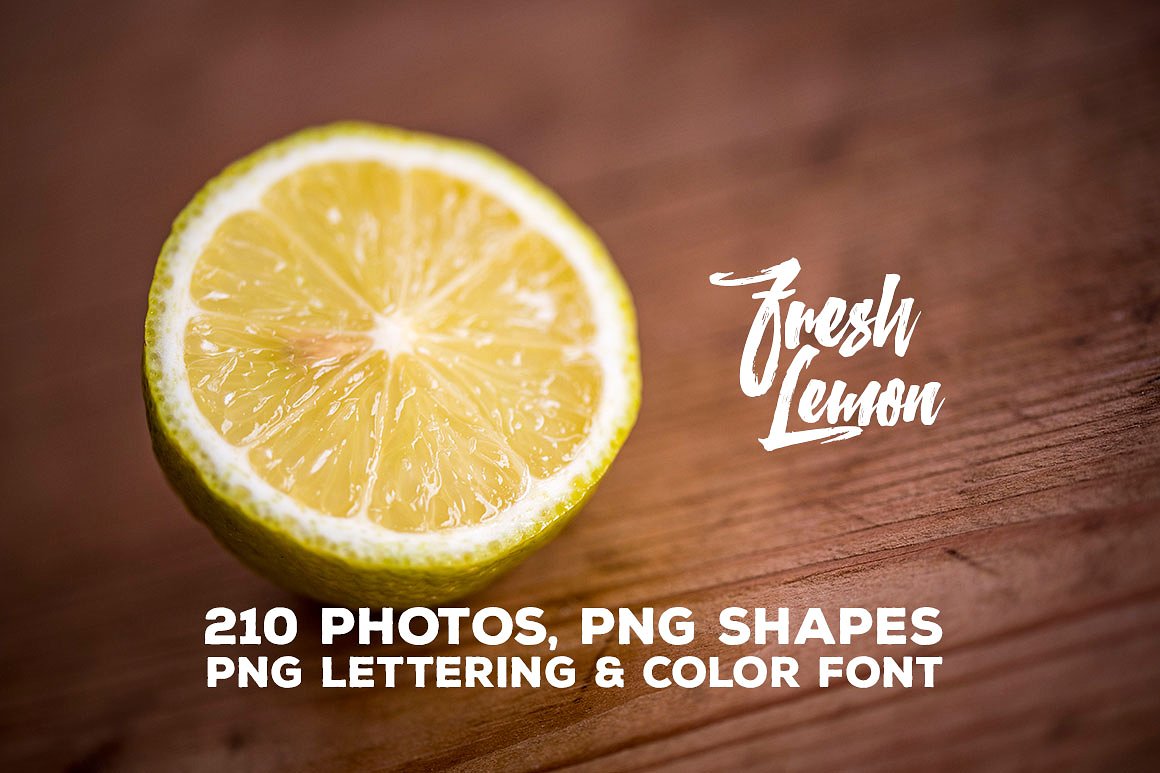 柠檬特写镜头高清照片素材 Fresh Lemon – Photos & Graphics插图11