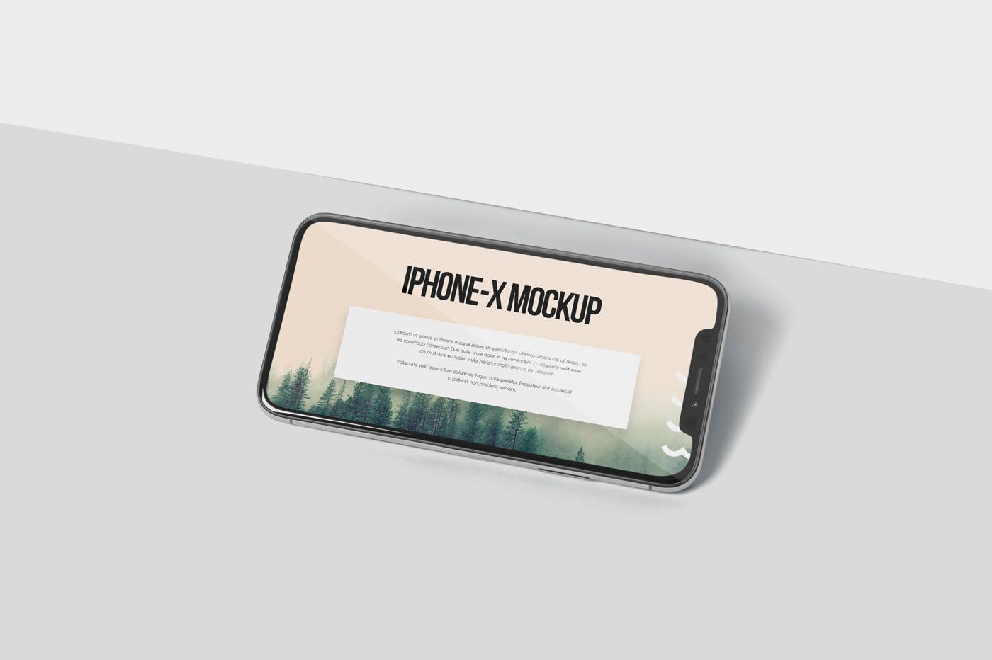 iPhone X智能手机多角度屏幕预览样机模板 iPhone X Mockup插图(5)