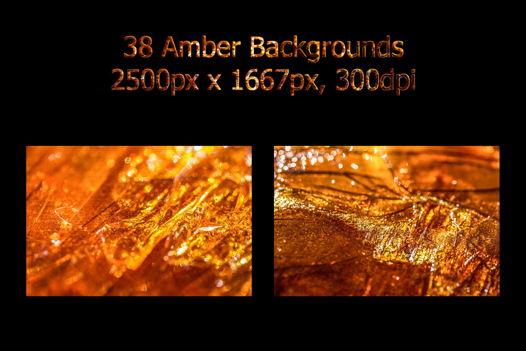 38款琥珀色纹理背景 38 Amber Backgrounds插图(1)
