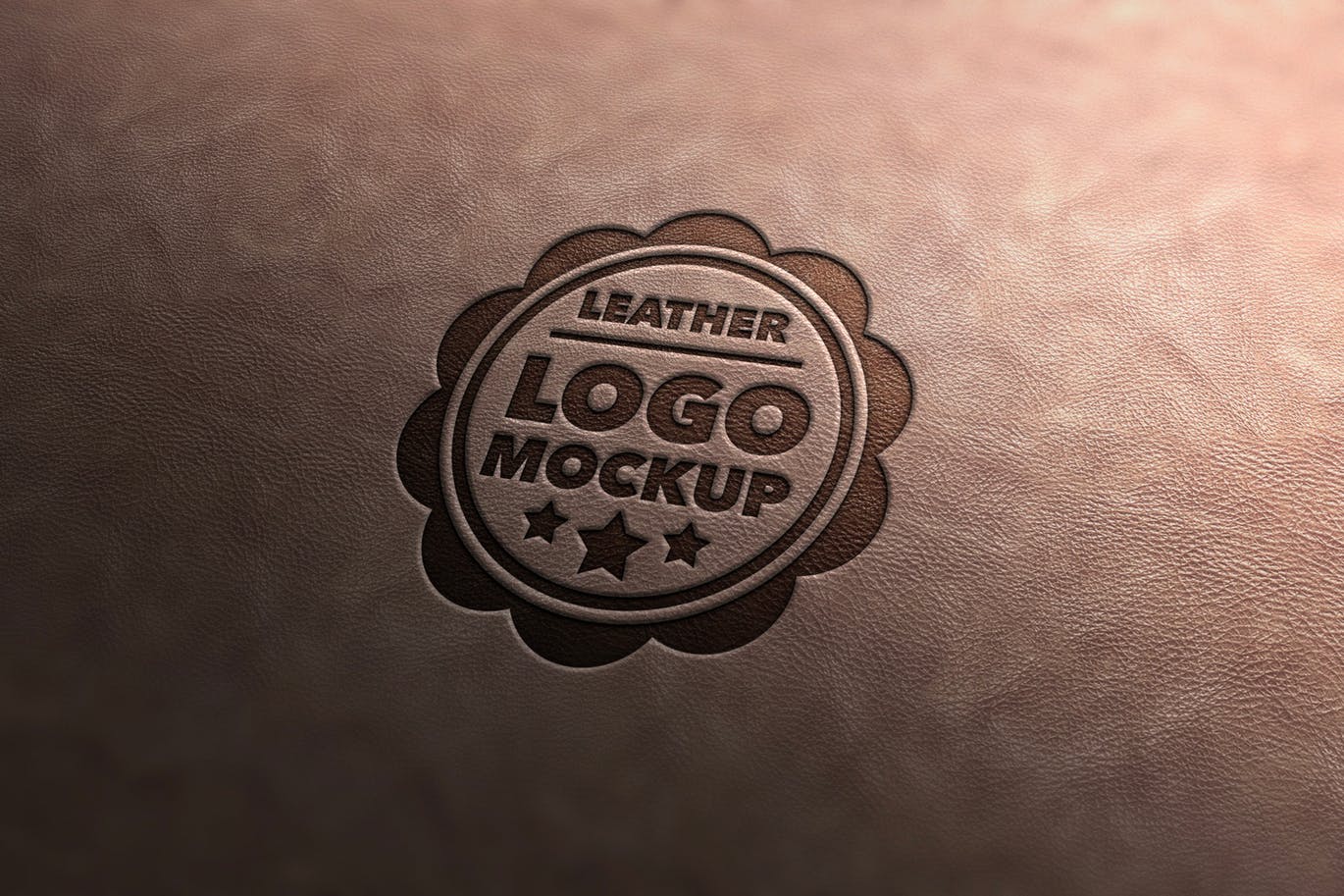 Logo品牌商标真皮印章效果样机v3 Leather Stamp Mockup Vol.3插图