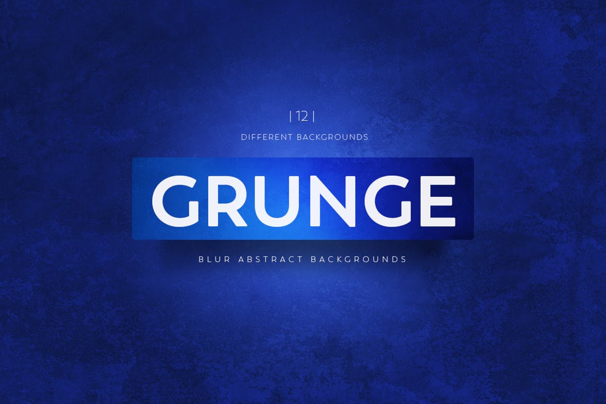 抽象深蓝色Grunge肮脏纹理背景 Abstract Grunge Texture Backgrounds插图