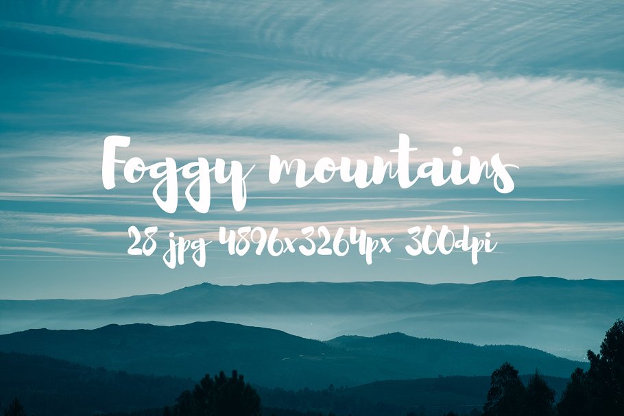 云雾缭绕山谷高清摄影素材合集 Foggy Mountains photo pack插图4