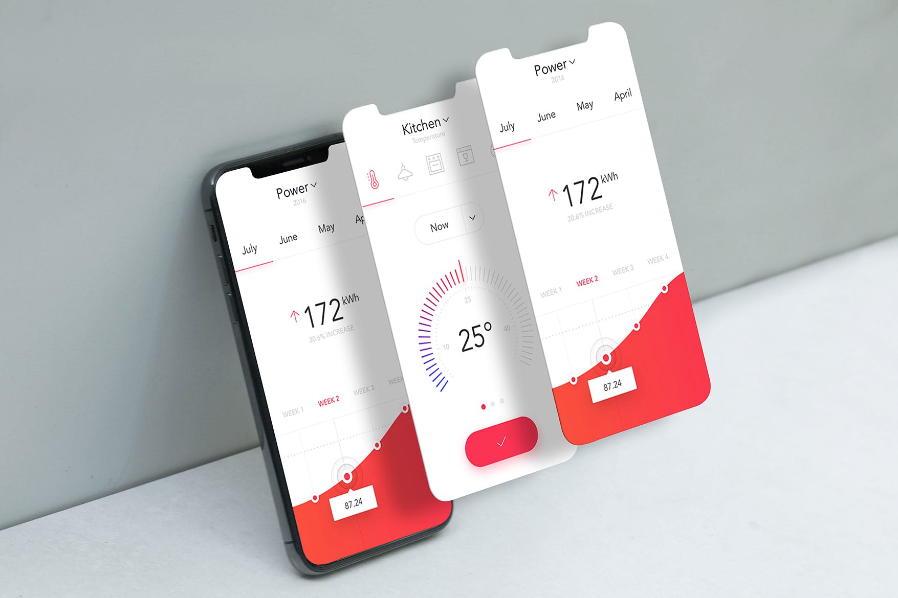 iPhone Xs手机屏幕预览样机模板 Cellphone App Mockup插图(1)