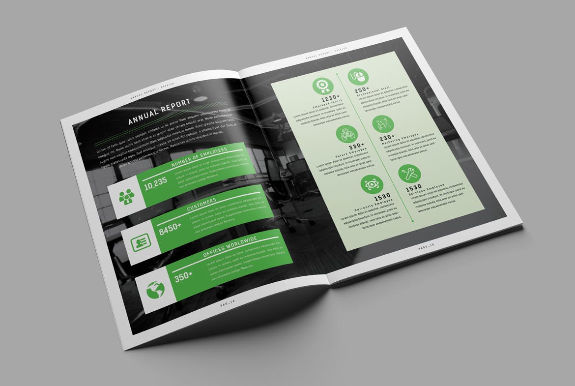 2019-2020企业年度报告/年报INDD设计模板 Annual Report插图(13)