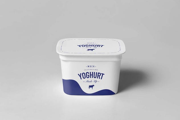 酸奶杯样机模板2 Yoghurt Cup Mock-up 2插图4