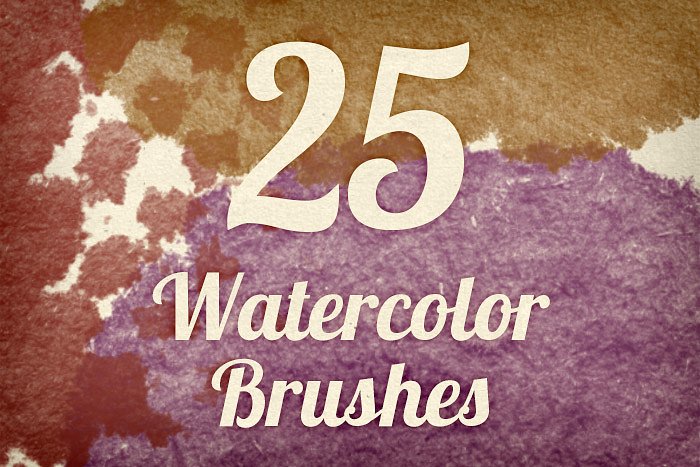 水彩画笔纹理PS笔刷包v3 Watercolor Strokes Brush Pack 3插图