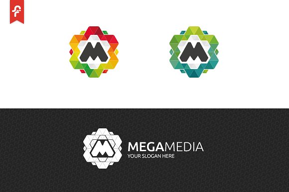 媒体传媒主题Logo模板 Mega Media Logo插图3