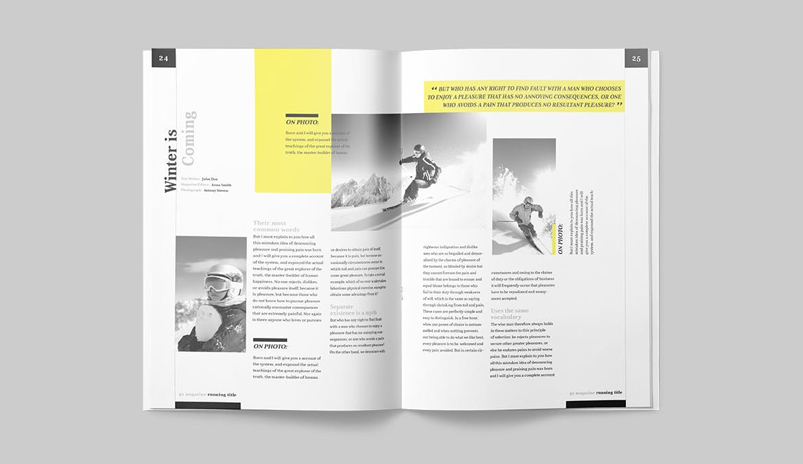 人物/财经/商业主题适用的杂志设计模板 Magazine Template插图12
