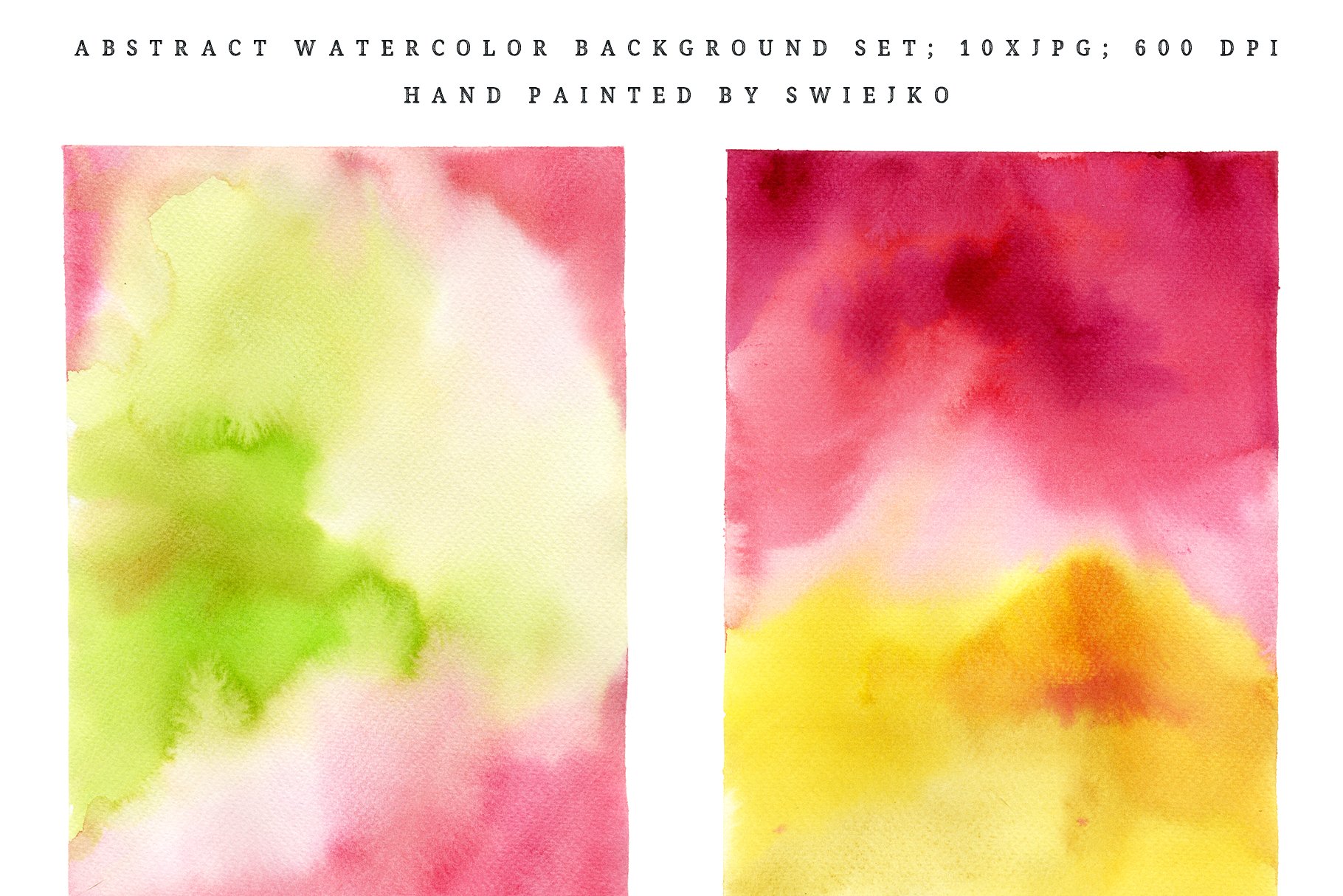 抽象印象派水彩背景 Abstract Watercolor Background插图(2)