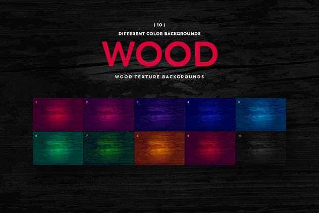 深紫木纹背景纹理素材 Wood Texture Backgrounds插图(5)