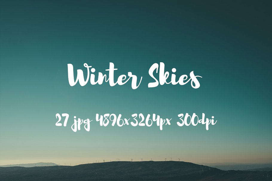 冬季天空照片素材合集 Winter skies photo pack插图1