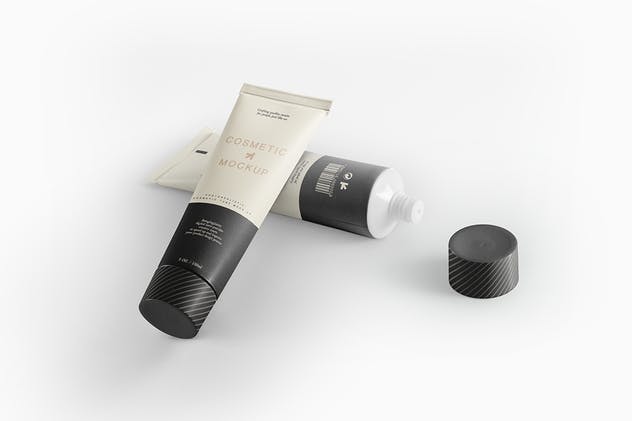 美容化妆品软管包装样机 Cosmetic Tube Packaging Mockup插图(7)