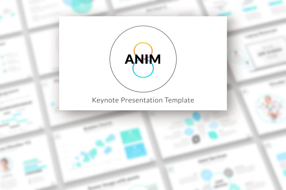 商业报告或创意设计演示Keynote幻灯片模板 Anim8 – Keynote Presentation Template插图