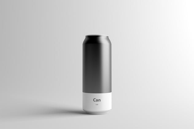 易拉罐罐头外观设计样机模板 Can Mock-Up – 500ml插图5