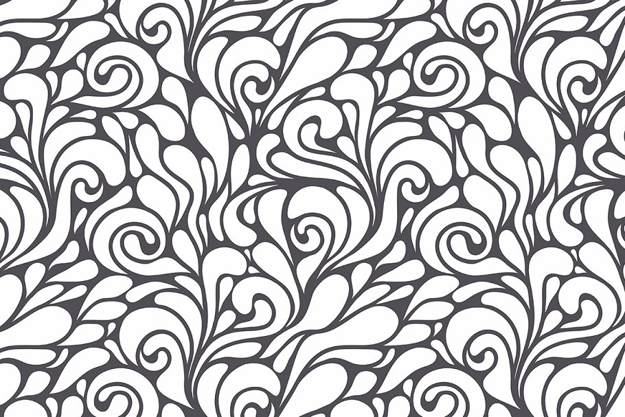 异想天开无缝图案纹理 Whimsical Seamless Patterns Set插图(1)
